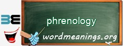 WordMeaning blackboard for phrenology